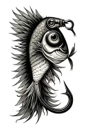 Fishing Hook tattoo design idea
