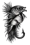 Fishing Hook tattoo design idea