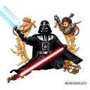 Darth Vader Anakin Skywalker wielding tattoo design idea