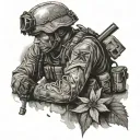 Fallen Soldier tattoo design idea