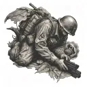 Fallen Soldier tattoo design idea
