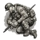 Fallen Soldier tattoo design idea