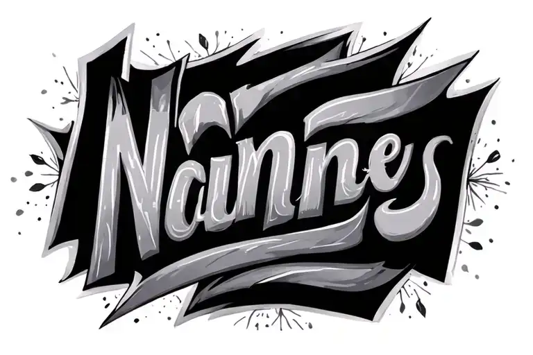 names written tattoo design idea