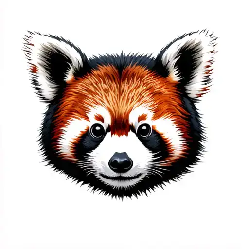 Red Panda tattoo design idea
