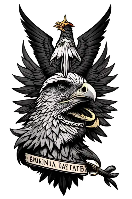 tattoo that represent bosnia history tattoo design idea