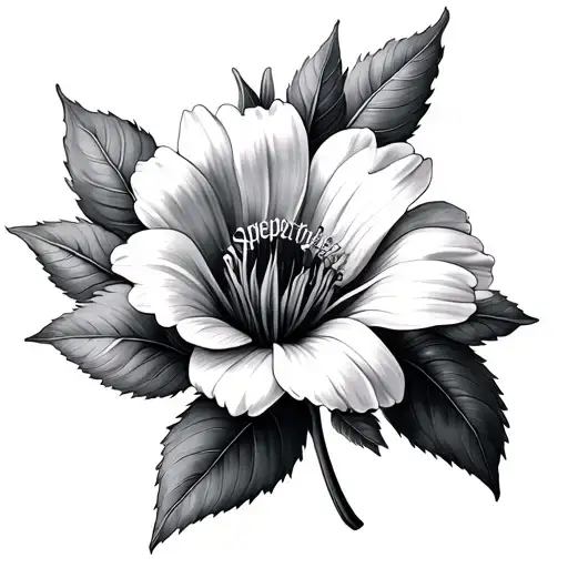 September And April Birth Flower tattoo design idea