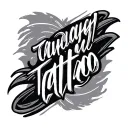 name written tattoo design idea