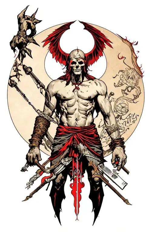 blasphemous game tattoo tattoo design idea