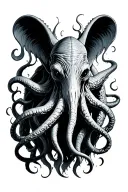 cthulhu coming out tattoo design idea