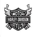 harley davidson bar and shield with Brittany name inside bar tattoo design idea