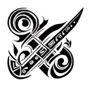 african sword tattoo tattoo design idea