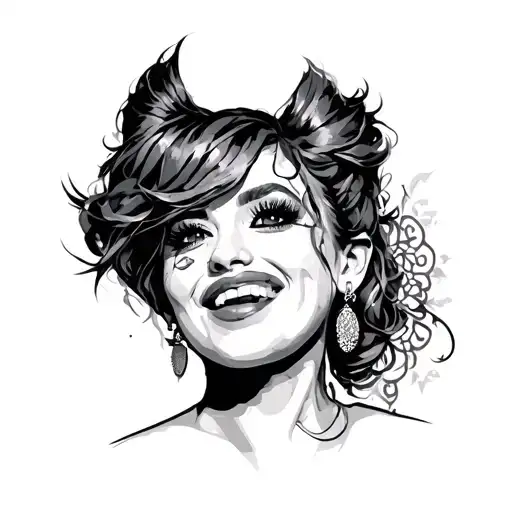 voice actor and singer tattoo design idea