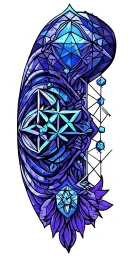 metatrons cube sacred geometry patterns tattoo design idea