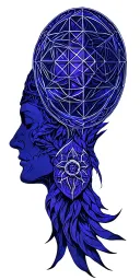 metatrons cube sacred geometry patterns tattoo design idea