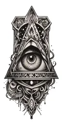 All seeing eye tattoo tattoo design idea