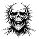 Grim Reaper Head tattoo design idea