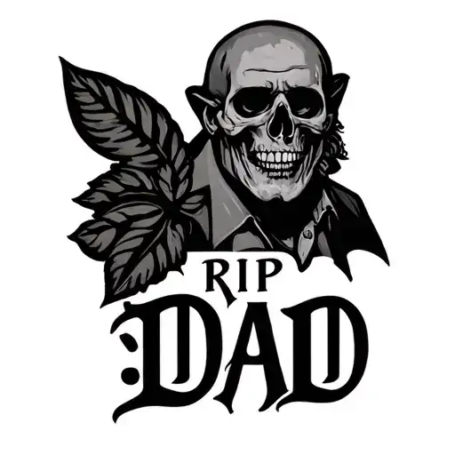 Rip Dad tattoo design idea