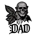 Rip Dad tattoo design idea