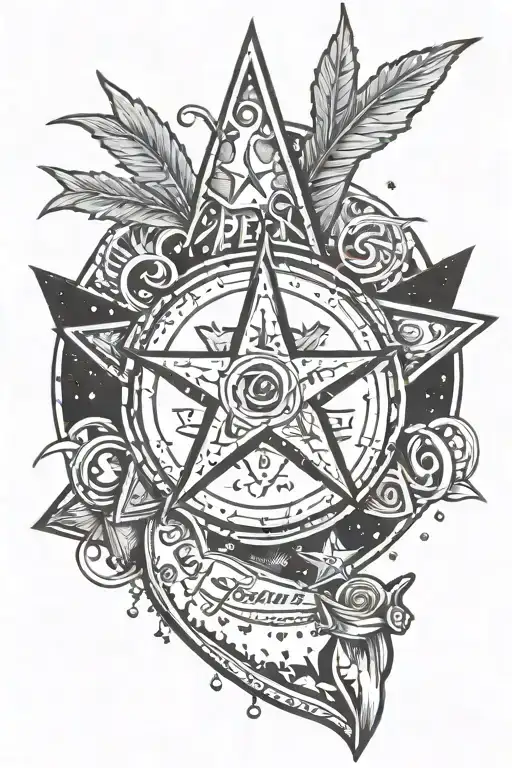 lil peep star shopping tattoo design idea