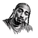 Tupac tat tattoo design idea