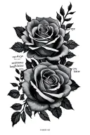 Create me a arm and shoulder sleeve tattoo with roses Phrases saying “eye 4 eye” “The Resistance” cry now laugh later  tattoo design idea