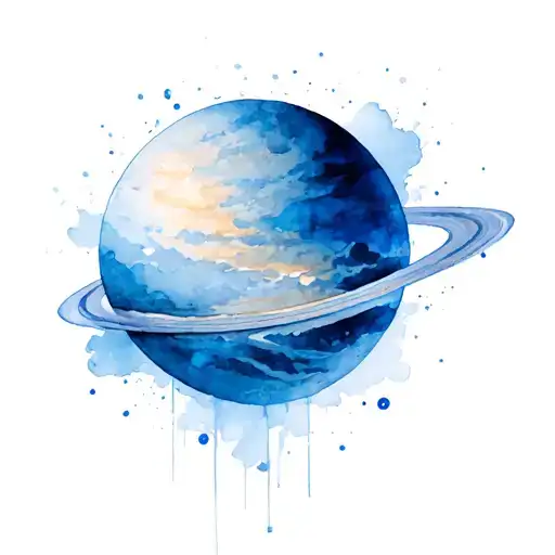 Venus planet tattoo design idea