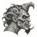 zombi enjoying tattoo design idea