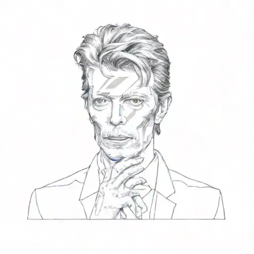 david bowie tattoo design idea