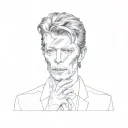 david bowie tattoo design idea
