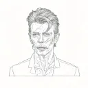david bowie tattoo design idea