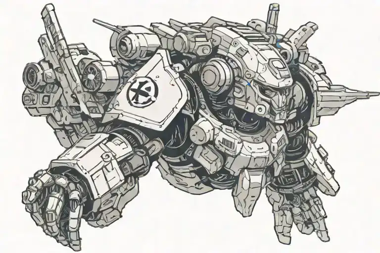 helldivers 2 tattoo design idea