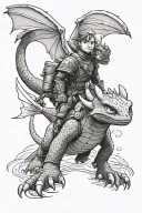 cartoon how to train your dragon tattoo design idea