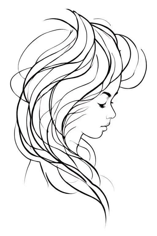 design a tattoo for a woman who rolls with what life gives them, has many versions of themselves and continues to evolve tattoo design idea