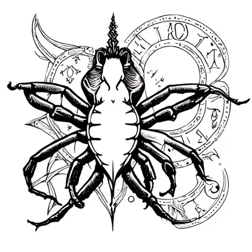 cancer zodiac sign for men tattoo design idea