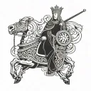 king Baldwin IV tattoo design idea