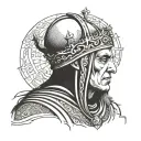 king Baldwin IV tattoo design idea