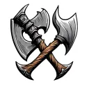 Viking axe tattoo tattoo design idea