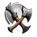 Viking axe tattoo tattoo design idea