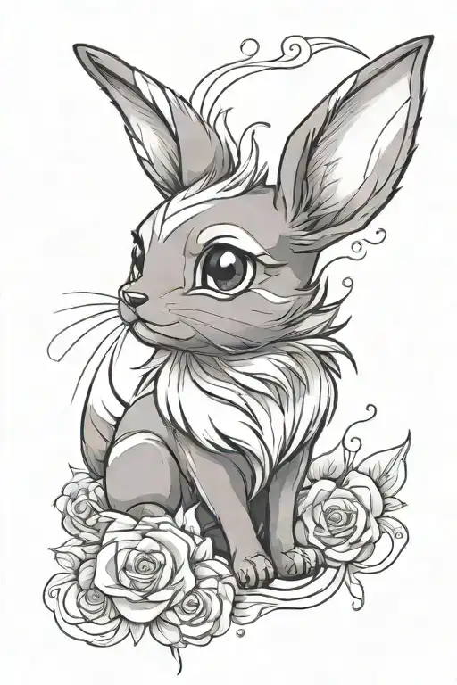 eevee tattoo design idea