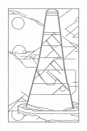 traffic cone tattoo design idea