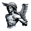 Asclepius tattoo design idea