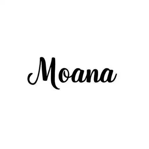 Moana first name tattoo design idea