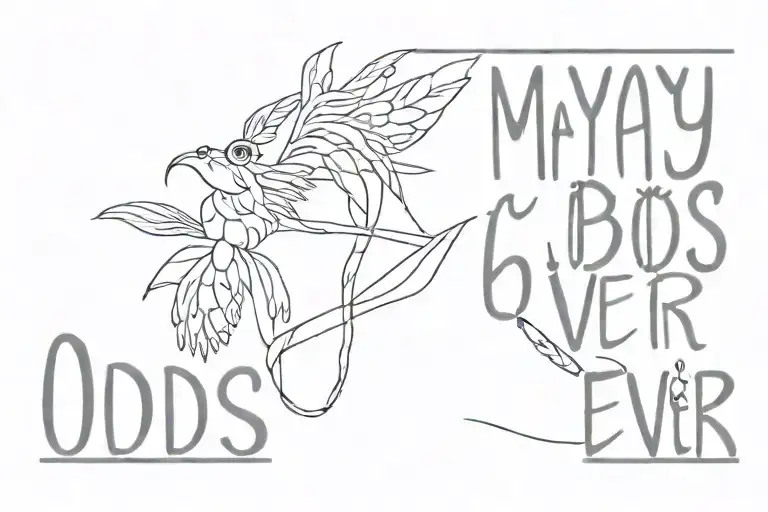 May the Odds Be Ever In Your Favour tattoo design idea
