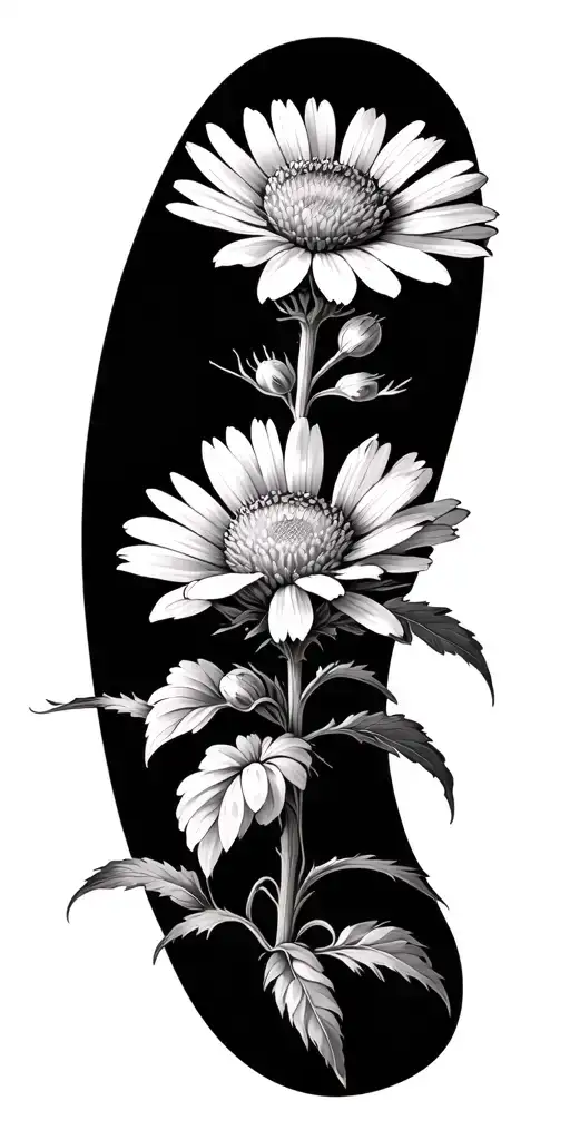 aster flower blooming flower and libra astrological sign libra tattoo design idea