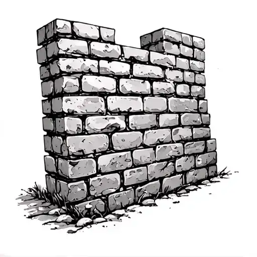 Brick Walls tattoo design idea