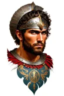 roman warrior tattoo design idea