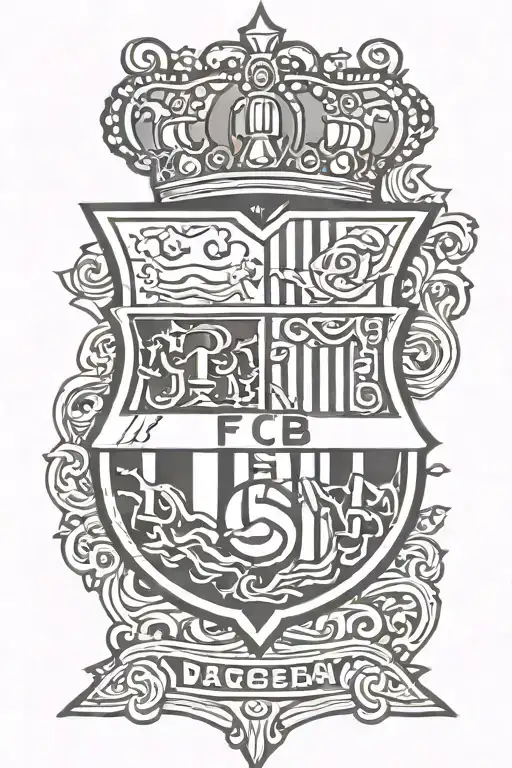 FC Barcelona logo tattoo design idea