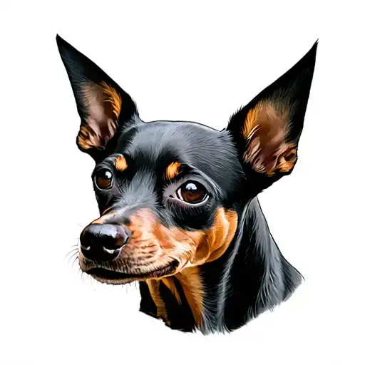 Miniature Pinscher tattoo design idea