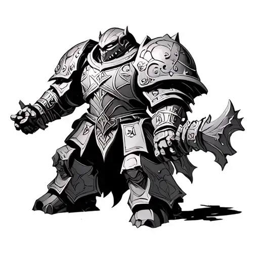 The 17th Legion, known as the Word Bearers, are a Chaos Space Marine Legion led by Primarch Lorgar Aurelian tattoo design idea
