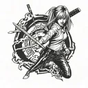 kill bill tattoo design idea